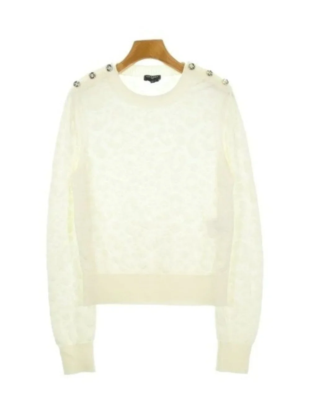 Chanel Knit Sweater White